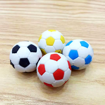 Football eraser 3D cartoon small football shape eraser creative student gift wholesale Lijing stationery