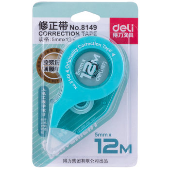 Deli 8149 Correction Tape 5mm Wide 12m Long Creative Cute Student Supplies Correction Tape