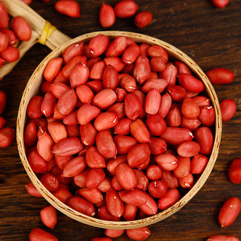 Seasonal New Grain Northeast Red Peanuts Shelled Four Red Farm Peanuts Red-Skinned Peanuts Whole Grains 25kg