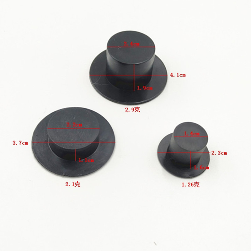 圣诞装饰品雪人帽迷你塑料小丑帽黑色魔法师高顶礼帽DIY娃娃配件