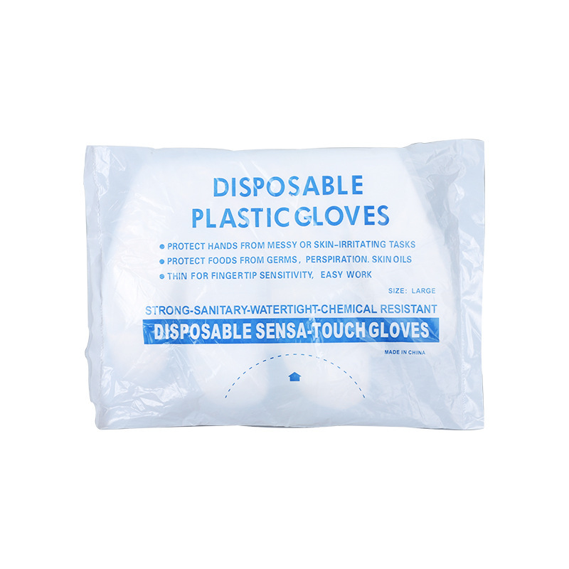 pe gloves 100 bags catering takeaway transparent thick food grade disposable gloves wholesale