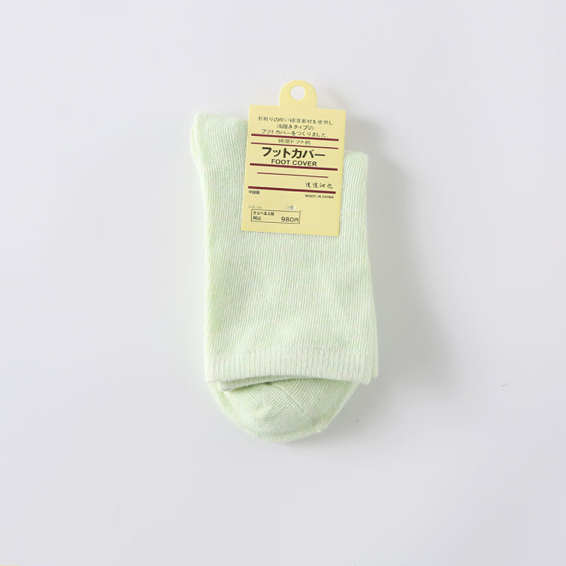 一件代发糖果色女士棉袜纯色棉高腰中筒女士棉袜子秋冬款礼品袜子