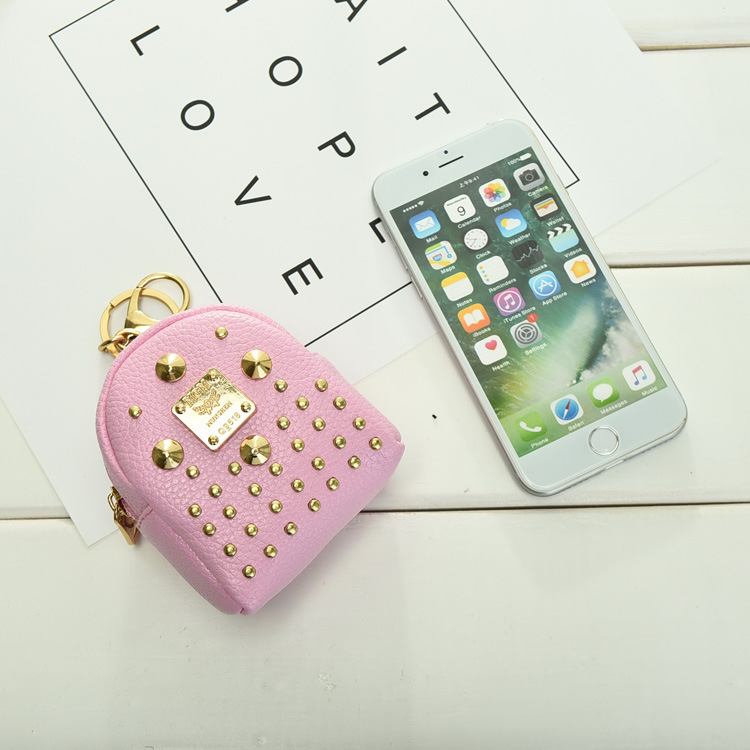 Student Small Wallet Female Internet Celebrity Small School Bag with Keychain All-In-One Coin Mini Coin Purse Versatile