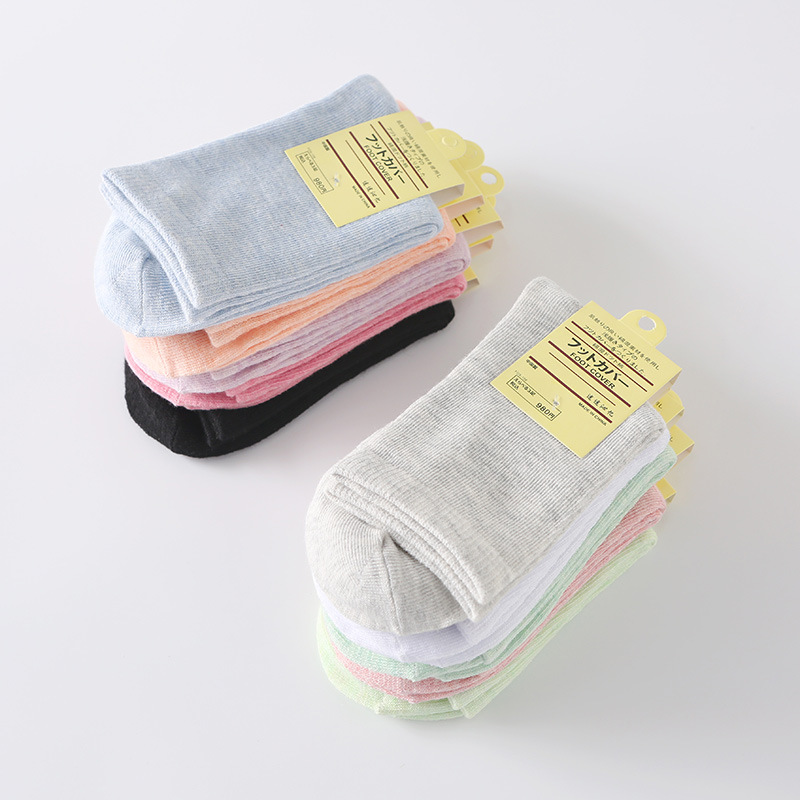 一件代发糖果色女士棉袜纯色棉高腰中筒女士棉袜子秋冬款礼品袜子