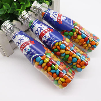 70g wine bottle chocolate beans rainbow beans colorful sugar children snack candy fruit candy leisure food wholesale