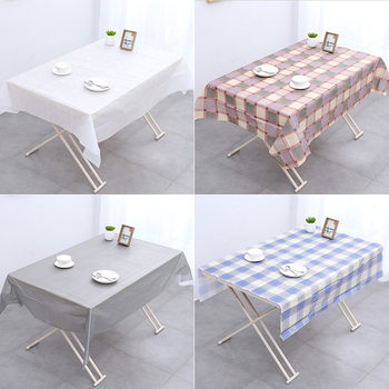 Disposable Wedding Banquet Tablecloth Plastic Film Thickened Hotel Red Rectangular Round Table Household Dining Cloth Tablecloth