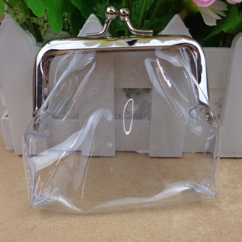 Factory Direct Sales Transparent Coin Purse 4inch Bank Card Holder Key Wallet Coin Gift Bag