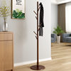 Fulin Kai Tak European Style Solid Wood Coat Rack Creative Disc Bottom Bedroom Living Room Floor Hanger Clothes Hanger