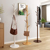 Fulin Kai Tak European Style Solid Wood Coat Rack Creative Disc Bottom Bedroom Living Room Floor Hanger Clothes Hanger