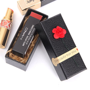 Factory sales diy sunflower lipstick gift box empty box in stock small size packaging lipstick lip glaze gift box