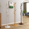 Fulin Kai Tak European Style Solid Wood Coat Rack Creative Disc Bottom Bedroom Living Room Floor Hanger Clothes Hanger