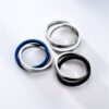 Cross-Border European and American Popular Jewelry, Fashionable Titanium Steel Double Ring Ring, Decompression, Anti-Anxiety, Mindfulness Meditation Rotating Ring