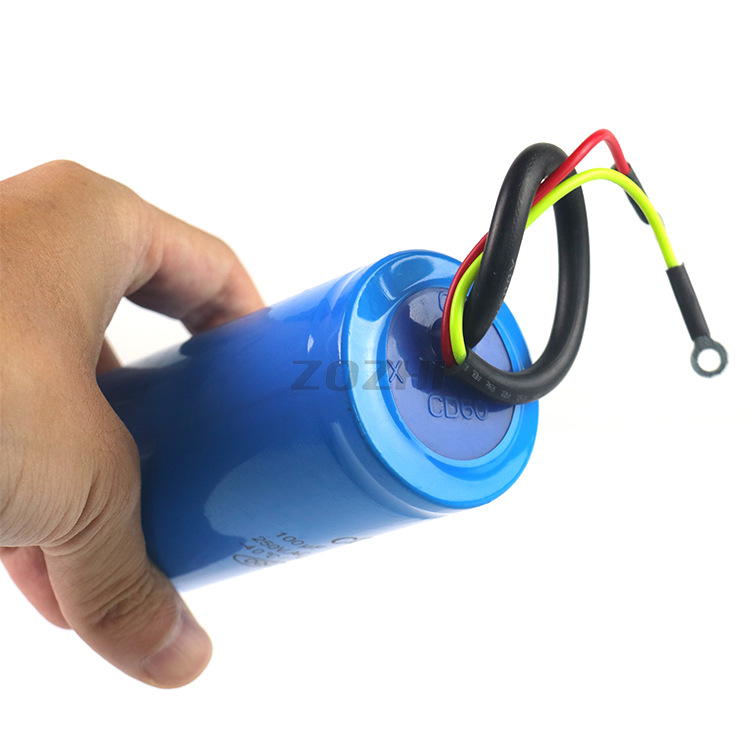 CD60 starting capacitor 300uF250V single-phase asynchronous AC motor starting film capacitor factory direct supply