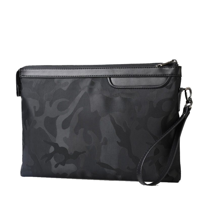 Factory direct supply cross-border men's handbag men's bag zipper wallet envelope Oxford cloth leisure wrist bag one generation