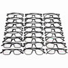 Korean Version Tr90 Eyeglass Frame Pure Black Tr90 Eyeglass Frame Square and Round Style with Prescription Eyeglass Frame Mixed Batch Lightweight