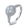 Cross-Mirror Classic Six-Claw Ring, High-End Heart Zircon Women's Ring, Environmentally Friendly Diamond Ring, European and American Luxury Trendy Jewelry Customization