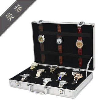 Aluminum alloy watch box 24 aluminum watch box 24 12 36 watch display box stall tools