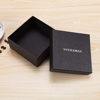 Manufacturer's Ready-Made Kraft Paper Gift Box Black Rectangular Wedding Candy Carton Belt Gift Box Gift Box