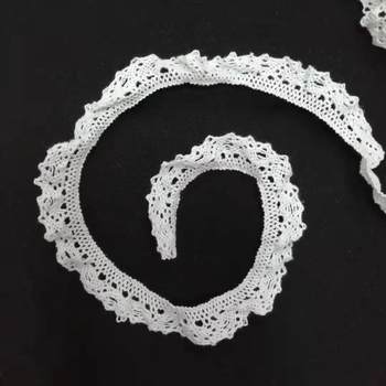 1.5cm Clothing Lace Bleached Cotton Thread Elastic Neckline Lace Wholesale Manufacturer Clothing Embroidery Accessories