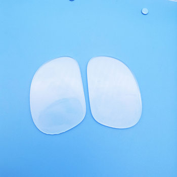 Pure Silicone Forefoot Pad Transparent Invisible Shock Absorbing Non-Slip Anti-Wear Foot Front Half Pad High Heels Anti-Pain Massage Half Size Pad