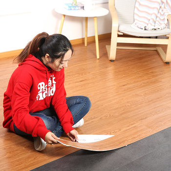 Self-adhesive floor stickers wholesale pvc glue-free wood grain thickened wear-resistant waterproof cement floor direct plastic floor leather