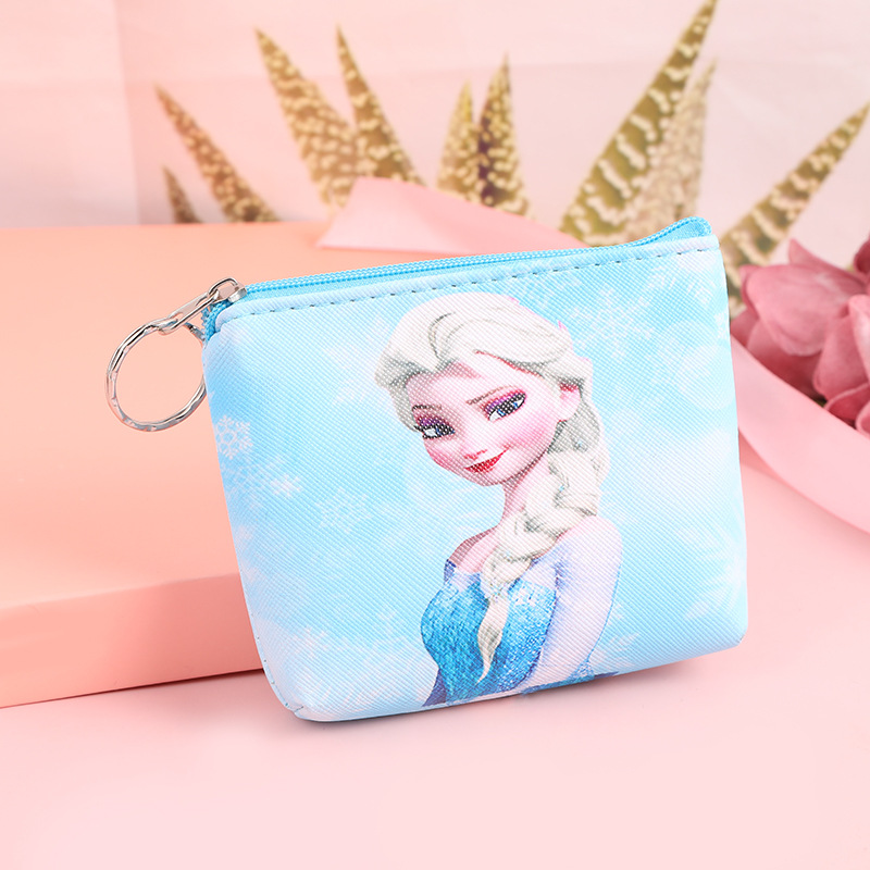 Cartoon Fashion Frozen Series Coin Purse Exquisite Personality Durable Pu Leather Wallet Wholesale