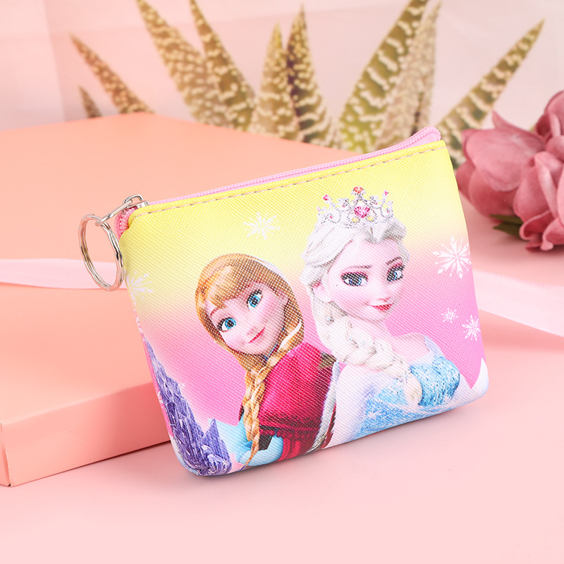 Cartoon Fashion Frozen Series Coin Purse Exquisite Personality Durable Pu Leather Wallet Wholesale