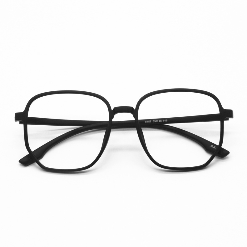 Internet celebrity glasses frame large frame glasses frame jelly color glasses frame retro large frame polygon 9157