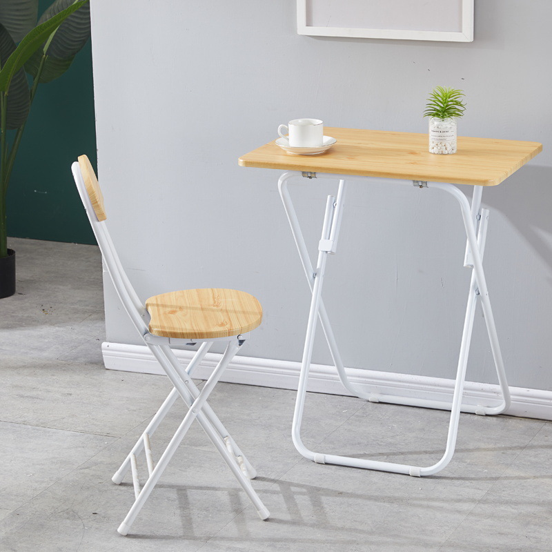 折叠桌子宿舍学习桌家用餐桌电脑桌长方桌出租房吃饭桌椅套装