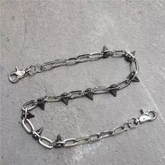 Handmade Rivet Waist Chain Chain Punk Cool Unisex Men and Women Same Style Couple Pants Chain Punk Dark Style