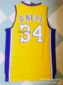 Lakers no. 34 yellow v-neck