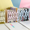 Kaba Bear Book Rack Telescopic Simple Student Book Holder Simple Book Holder Table Iron Desktop Bookshelf Macaron Color