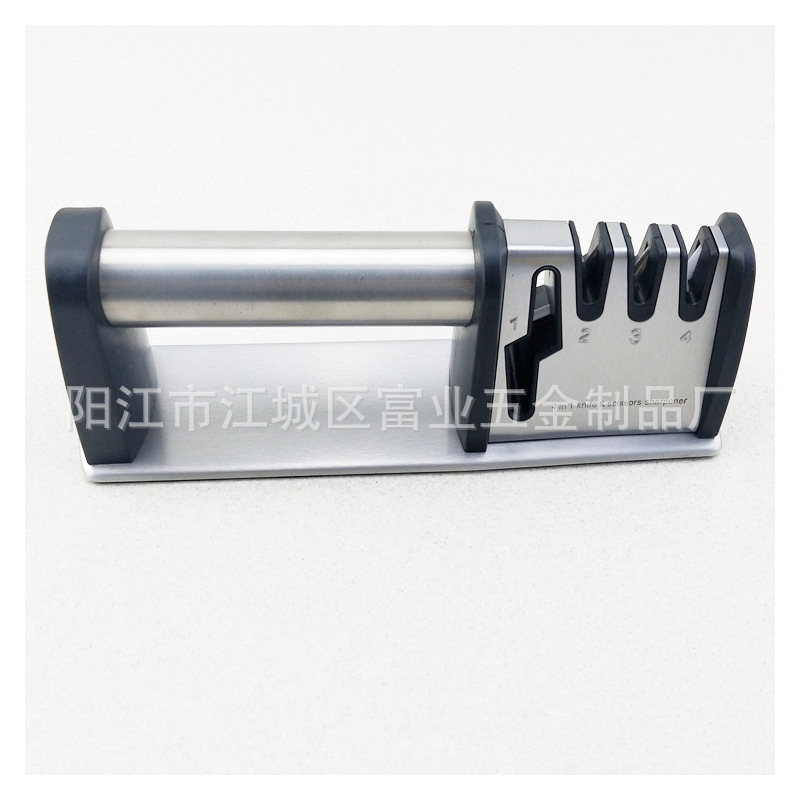 Amazon four-in-one knife sharpener household quick manual knife sharpener multifunctional scissors grindstone kitchen tool