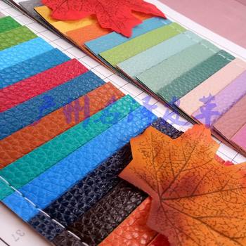Factory Spot Wholesale High-Quality 1.0mm Spunlace Bottom Color Edge Large Litchi Pattern Pvc Artificial Leather for Luggage and Handbags
