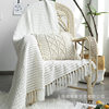 White Blanket Chenille Knitted Blanket Casual Shawl Cover Blanket Sofa Blanket Blanket Homestay Bed End Blanket