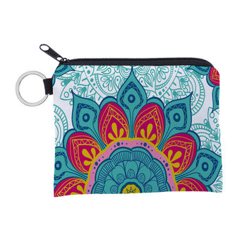 Amazon's Hottest Mandala Pattern Coin Purse, Water-Repellent Storage Bag, Portable Personalized Card Holder, Key Bag