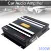 Factory Direct Sales C-236 High Power 3800W Car Amplifier Two-Channel 2-Channel Car Amplifier Push Bass