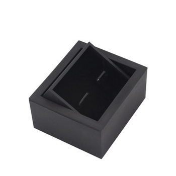 High Quality Black Glue Flap Swivel Cufflinks Box Cufflinks Packaging Gift Box Cufflinks Box
