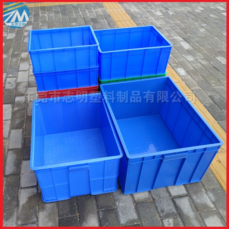 Plastic turnover box plastic frame thickened plastic basket blue turnover rubber frame rubber box large rubber box manufacturers wholesale
