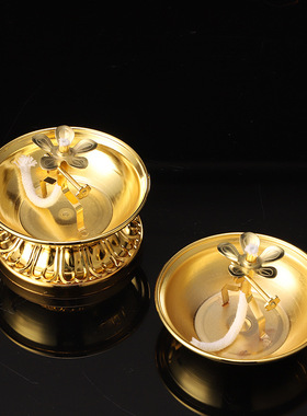 液体酥油灯合金酥油尚调光油灯供佛长明灯佛具用品莲花灯供灯供奉