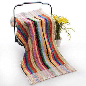 Cotton Colorful Striped Towel Labor Protection Welfare Stall Towel Scouring Pad Machine Cloth Gift Gift Tail Gauze Towel Kitchen