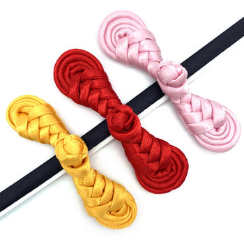 Baixi Clothing Accessories Handmade Webbing Woven Pipa Buttons Ethnic Clothes Buttons Cheongsam Disc Buttons Wholesale Customization