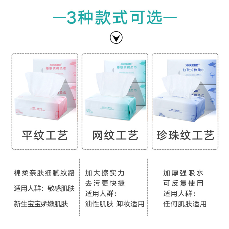 Facial Wash Towel Beauty Makeup Towel Withdrawable Disposable Facial Cleansing Towel Increased Cotton Facial Wipe Cotton Soft Towel