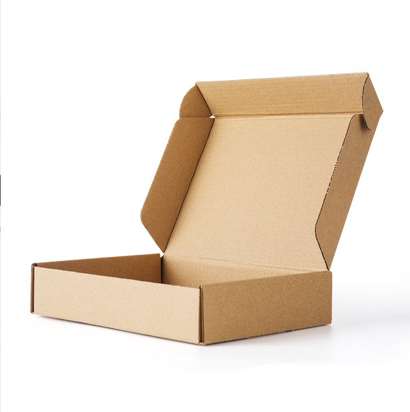 Length 140MM aircraft box small carton wholesale packaging express small carton 3-layer hardened corrugated paper leather case