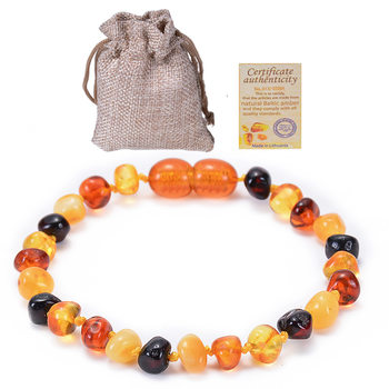 European and American Hot Sale Baltic Natural Amber Bracelet Baby Bracelet 14-15CM