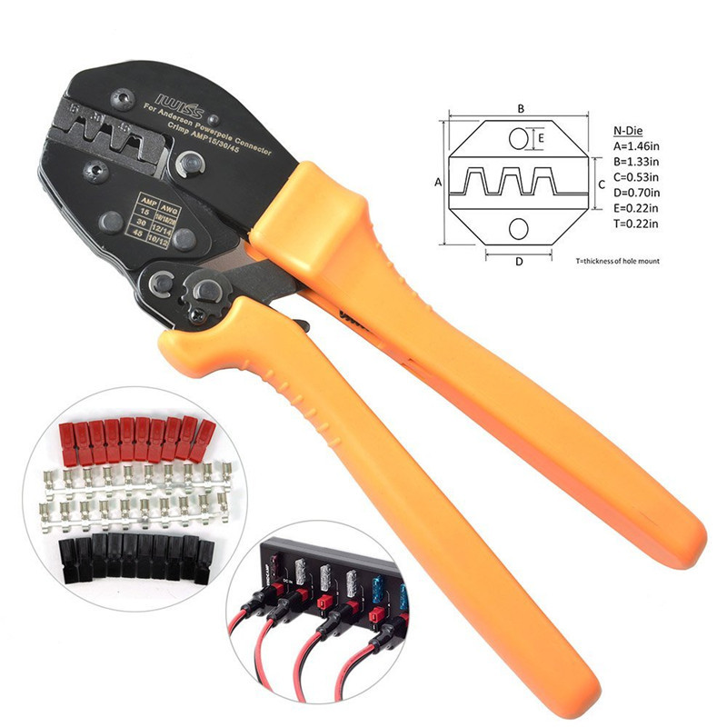 AP -153045A Anderson ปลั๊กสายเคเบิล Terminal CRIMPING Plier...