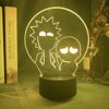 Rick and Morty 3D night light acrylic LED colorful touch 16-color remote control Amazon foreign trade hot money
