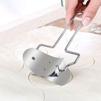 Factory direct supply stainless steel dumplings cut dumpling skin mold clip model set manual household kitchen gadgets