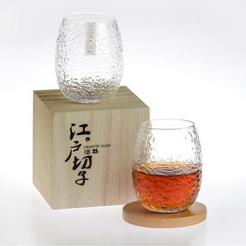 Niche cocoon-breaking Cup Edo nitrate wine glass hand-made glass wine whiskey Cup Japanese style ins style