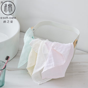 Cotton Love Cotton Gauze Small Square Plain Gauze Face Towel Soft Skin-friendly Absorbent Gauze Hand Towel